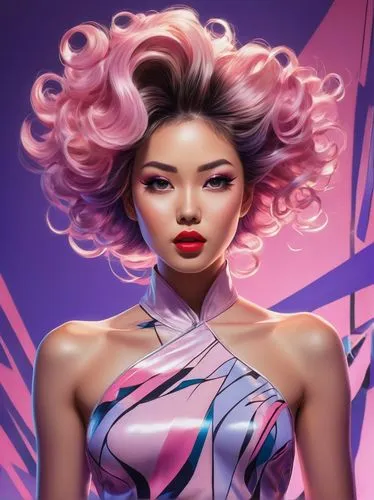 pink background,barbie doll,mesmero,peony pink,barbie,pinzi,Illustration,Realistic Fantasy,Realistic Fantasy 39