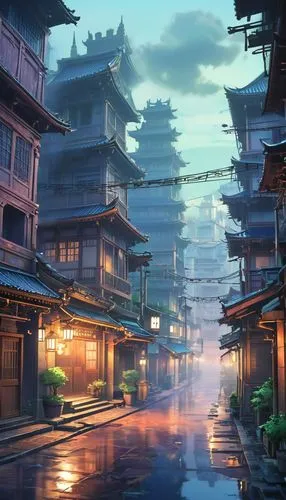 kyoto,jinchuan,qingcheng,tianxia,shuozhou,qibao,Illustration,Japanese style,Japanese Style 03