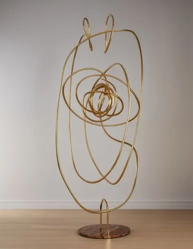 sculpture free standing on corner,light drawing,drawing with light,wire sculpture,kinetic art,ikebana,meadmore,floor lamp,armillary,spiral art,foscarini,armillary sphere,arria,light painting,vase,wire