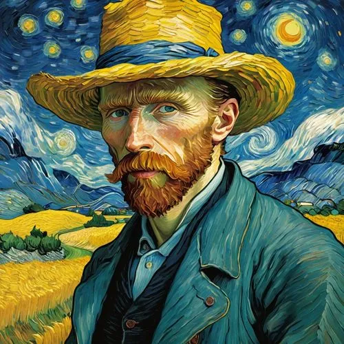 gogh,vincent van gough,vincent,mckennitt,zebrowski,borlaug,Illustration,Japanese style,Japanese Style 14