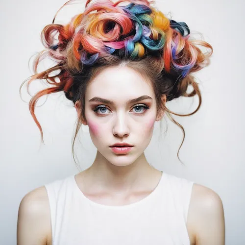 curlers,hair coloring,hairstyle,rainbow waves,hair accessory,colorfulness,feathered hair,artificial hair integrations,multi coloured,colourful,hair accessories,hairdressing,hairstyles,colorful spiral,colorful,multi-color,colorful bleter,hair ribbon,trend color,rainbow unicorn,Illustration,Paper based,Paper Based 20