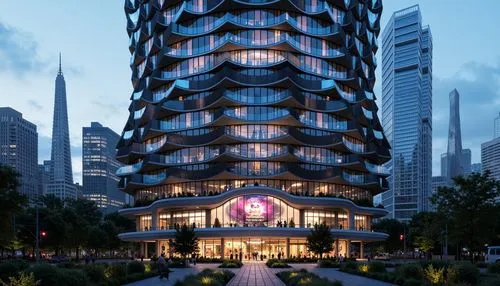 largest hotel in dubai,the energy tower,renaissance tower,glass building,futuristic architecture,habtoor,taikoo,escala,costanera center,gerkin,guangzhou,hongdan center,eurotower,towergroup,tishman,heatherwick,kimmelman,glass facade,twg,steel tower