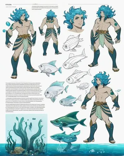 sea god,pherae,atlantean,hurrian,sea hawk,god of the sea,Unique,Design,Character Design