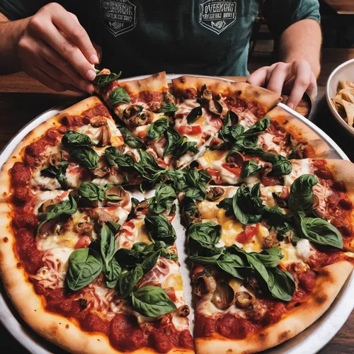 Write a review of Overbrook Pizza that portrays it as a trendy and modern pizzeria loved by young professionals.,brick oven pizza,california-style pizza,wood fired pizza,stone oven pizza,pizza hawaii,