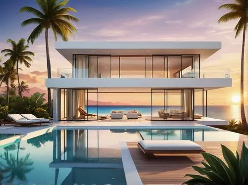 tropical house,luxury property,dreamhouse,modern house,luxury home,beach house,luxury real estate,pool house,oceanfront,penthouses,holiday villa,beachhouse,palmilla,beachfront,paradisus,house by the water,modern architecture,florida home,beautiful home,mansions,Unique,Design,Sticker