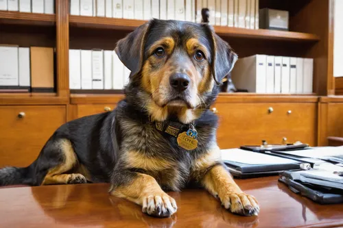 working dog,receptionist,security department,a police dog,secretary,office worker,black and tan coonhound,bloodhound,federal staff,administrator,attorney,austrian black and tan hound,notary,beauceron,civil servant,working terrier,mail clerk,bookkeeper,coonhound,dobermann,Art,Classical Oil Painting,Classical Oil Painting 34