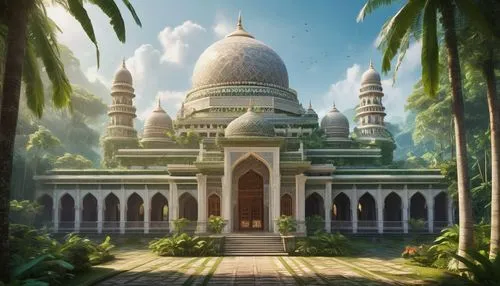 grand mosque,big mosque,islamic architectural,mosques,star mosque,karakas,hrab,theed,masjid,ghudayer,temples,andalus,anjuna,white temple,kadhimiyah,angsana,mosque,iskcon,tajmahal,city mosque,Art,Classical Oil Painting,Classical Oil Painting 02