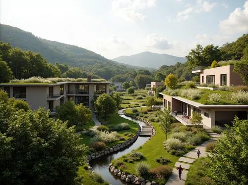 fallingwater,ecovillages,amanresorts,ecovillage,montreat,building valley,green valley,ivillage,lefay,greenspring,mountainville,dilijan,rivendell,shangri,greenforest,escher village,brasstown,rockbridge,creekside,luxembourg