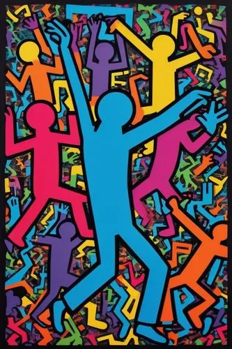 keith haring,hip-hop dance,dance with canvases,abstract cartoon art,life stage icon,effect pop art,cool pop art,modern pop art,street dance,pop art style,graffiti art,artistic roller skating,pop art people,dance,pop art background,jumping jack,hip hop music,dancers,cd cover,tiktok icon,Unique,Paper Cuts,Paper Cuts 07