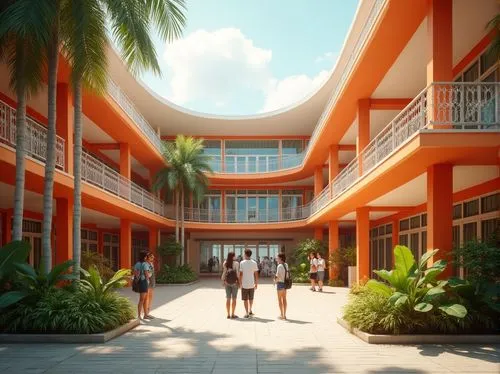 school design,oranjestad,breezeway,shorecrest,sketchup,3d rendering,ghana ghs,dormitory,dorms,renderings,leprosarium,skyways,canossian,bahamonde,caye caulker,courtyards,hallandale,dormitories,schoolyard,shenzhen vocational college,Photography,General,Realistic