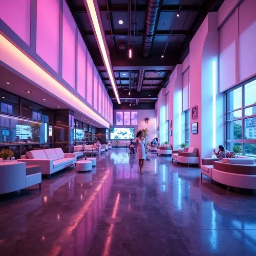 lobby,clevelander,nightclub,galleria,hotel lobby,colored lights,neon coffee,aeroport,clubcorp,shopping mall,rivercenter,intercontinental,event venue,lounges,concourse,cafeteria,ufo interior,arclight,masdar,kaust