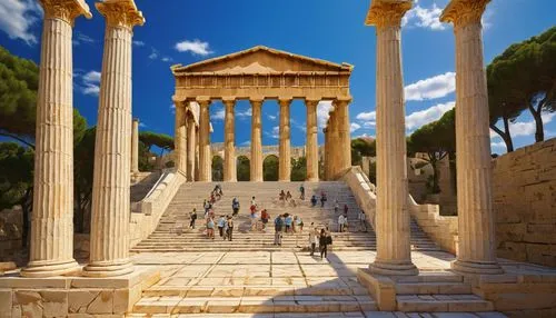 jerash,baalbek,greek temple,celsus library,temple of diana,ephesus,first may jerash,roman temple,palmyra,baalbeck,dougga,celsus,capitolium,volubilis,acropolis,akropolis,temple of hercules,roman columns,pillars,columns,Art,Artistic Painting,Artistic Painting 33