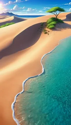 beach landscape,an island far away landscape,dune landscape,sand coast,cape verde island,dune sea,tropical sea,sand paths,brazilian beach,coastal landscape,beautiful beaches,landscape background,sand dune,beach scenery,indian ocean,tropical beach,desert landscape,desert desert landscape,beautiful beach,sand dunes,Illustration,Japanese style,Japanese Style 03