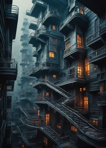 apartment block,balconies,apartment complex,apartment building,apartment blocks,scampia,high rises,condos,highrises,apartments,an apartment,escher village,density,apartment house,boardinghouses,apartment buildings,stilt houses,wooden houses,skyscraper town,sedensky,Illustration,Realistic Fantasy,Realistic Fantasy 25