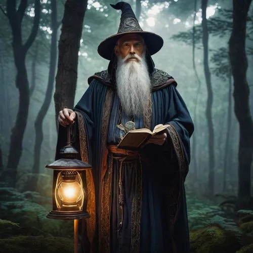 radagast,gandalf,wizard,the wizard,sorcerer,magus,druidry,dumbledore,raistlin,archimandrite,magidsohn,halvdan,conjurer,prospero,the abbot of olib,magick,emrys,pilgrim,enchanter,monk,Illustration,Black and White,Black and White 19