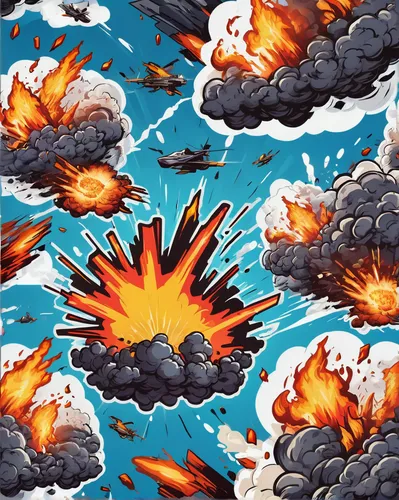 explosion destroy,explosions,mobile video game vector background,exploding head,detonation,explosion,cleanup,explode,fire background,exploding,destroy,cartoon video game background,atomic bomb,doomsday,fighter destruction,mushroom cloud,bombard,bombing,nuclear bomb,background pattern,Unique,Design,Sticker