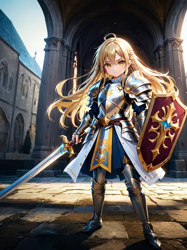 swordswoman,joan of arc,female warrior,paladin,knight,sword lily,knight armor,crusader,knight festival,elza,hamearis lucina,knight star,king sword,armored,lancers,water-the sword lily,leo,massively mu