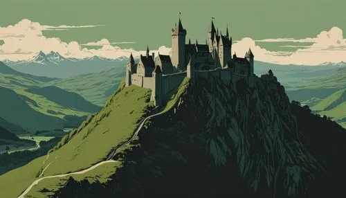 hogwarts,summit castle,knight's castle,castles,travel poster,castel,castle,castle of the corvin,schwabentor,fairy tale castle,castle bran,background image,transylvania,disney castle,hohenzollern,mountains,the valley of the,defense,jrr tolkien,fairytale castle,Illustration,Japanese style,Japanese Style 08