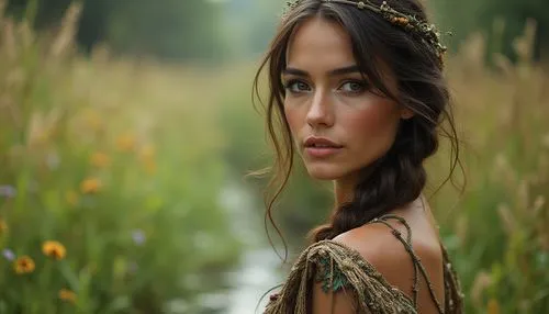 faerie,beautiful girl with flowers,faery,miss circassian,fairy queen,mervat