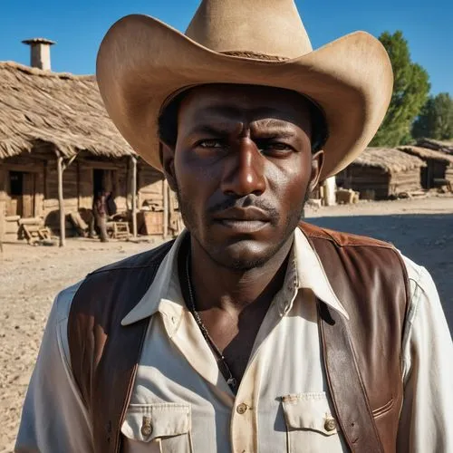 anmatjere man,african american male,farmworker,western film,african-american,buckskin,black male,american frontier,african man,african american,western,afro-american,western riding,sudan,sombrero,horse herder,afro american,afar tribe,chief cook,afroamerican