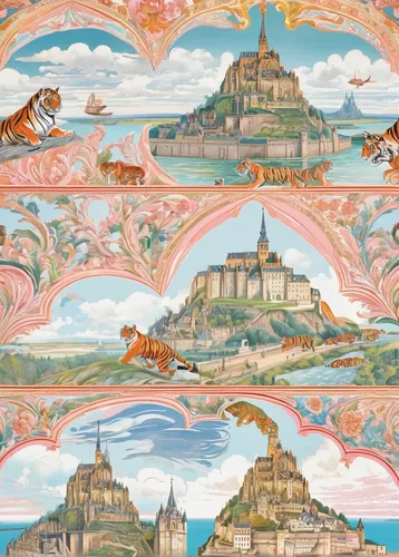 oriental painting,hall of supreme harmony,summer palace,potala,chinese art,khokhloma painting,murals,forbidden palace,chinese icons,potala palace,ayutthaya,frescoes,wall painting,bagan,lhasa,changgyeonggung palace,panoramic landscape,thai pattern,chinese clouds,chinese screen,Conceptual Art,Fantasy,Fantasy 24