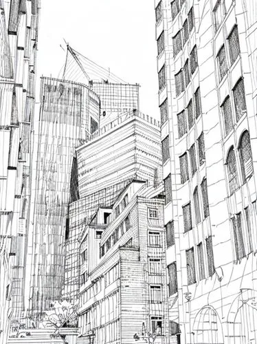 kirrarchitecture,buildings,wireframe,line drawing,city buildings,elphi,city scape,hafencity,ginza,mono-line line art,london buildings,office line art,city corner,office buildings,potsdamer platz,tall 