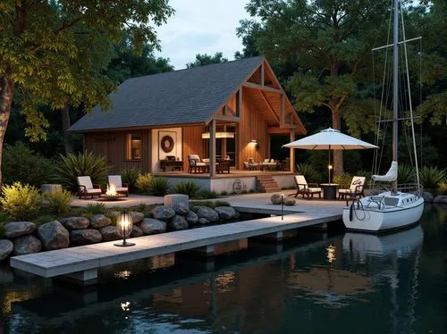 house by the water,summer cottage,boat house,houseboat,boat dock,boathouse,pool house,floating huts,dock,summer house,cottage,dockside,deckhouse,boat shed,house with lake,yacht exterior,beautiful home,undock,dreamhouse,holiday villa