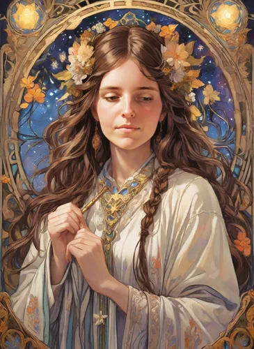 saint therese of lisieux,the prophet mary,mary-gold,joan of arc,cepora judith,flower crown of christ,portrait of christi,priestess,mucha,mystical portrait of a girl,mary 1,zodiac sign libra,artemisia,baroque angel,holy communion,fantasy portrait,rosary,the angel with the veronica veil,vanessa (butterfly),seven sorrows