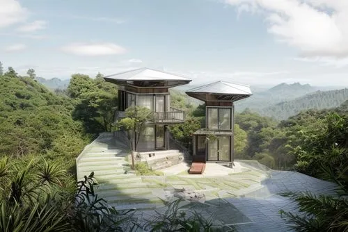 tree house hotel,cube stilt houses,eco hotel,house in mountains,cubic house,stilt house,house in the mountains,tree house,stilt houses,eco-construction,asian architecture,timber house,3d rendering,treehouse,dunes house,floating huts,house in the forest,vietnam,hanging houses,inverted cottage,Architecture,General,Modern,Elemental Architecture