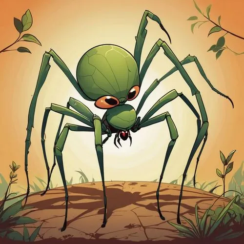 baboon spider,anansi,edged hunting spider,walking spider,pedipalps,arachnida,pumpkin spider,bacteriophage,lyme disease,shelob,giant spider,tarantula,arachnology,aranha,webcrawler,arachnologist,arachnid,spider,jumping spider,arachnophobia,Illustration,Children,Children 04