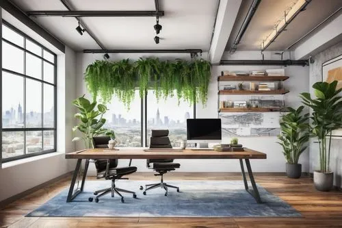 hanging plants,creative office,hanging plant,modern office,working space,modern decor,office desk,blur office background,green living,houseplants,house plants,loft,workspaces,interior design,offices,green plants,money plant,bureaux,steelcase,houseplant,Unique,Design,Blueprint