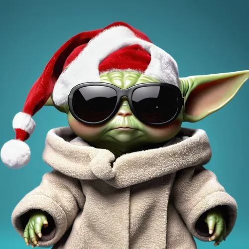 christmas background,Sunglasses,Baby Yoda,Photography,General,Realistic