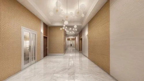 bright lobby interior, photorealistic,hallway space,hallway,3d rendering,wall plaster,corridor,ceramic floor tile,contemporary decor,hotel hall,room divider,tile flooring,search interior solutions,ren