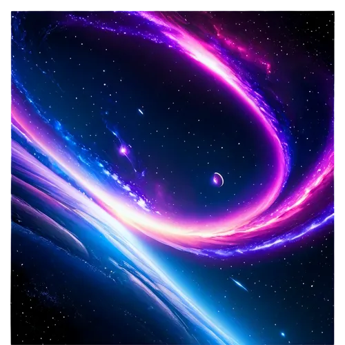 Galaxy, starry night sky, nebula, vibrant purple and blue hues, swirling clouds of gas, 4K resolution, panoramic view, cinematic composition, low-key lighting, detailed texture, realistic atmosphere, 