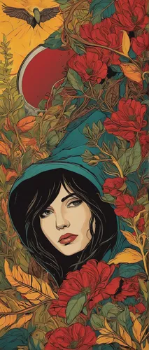 rosa ' amber cover,cover,bellflowers,feist,flora,art nouveau,kahila garland-lily,potpourri,free land-rose,autumn icon,eglantine,cd cover,secret garden of venus,rosa-sinensis,witch's hat icon,geisha,capsule-diet pill,the hat of the woman,art nouveau design,scythe,Illustration,American Style,American Style 08