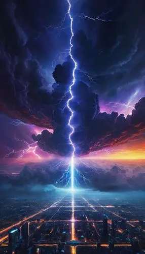 lightning bolt,thunderstorm,lightning,lightning storm,lightning strike,electric tower,electric,electric arc,electrified,electricity,bolts,thunderbolt,digital compositing,a thunderstorm cell,meteorology,thunder,sci fiction illustration,force of nature,armageddon,visual effect lighting,Photography,Documentary Photography,Documentary Photography 27