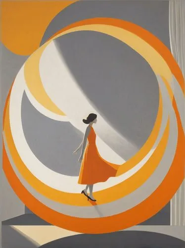 trenaunay,whirling,twirl,art deco woman,circles,circumradius,art deco background,savoye,twirled,swirling,spiralling,gillmor,whirled,centripetal,chromosphere,swirly orb,girl with a wheel,ozma,circle paint,circulations,Illustration,Vector,Vector 12