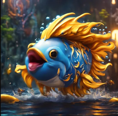 nami,sea god,foxface fish,god of the sea,merfolk,blue and gold macaw,poseidon god face,fish in water,cichlid,yellow fish,underwater fish,birds of the sea,blue fish,caique,beautiful fish,piaynemo,tropi