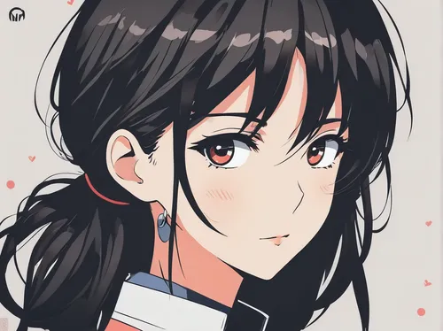 torii,long-haired hihuahua,poi,hinata,ponytail,euphonium,yuzu,worried girl,nico,koto,honolulu,nori,azusa nakano k-on,black hair,blushing,青龙菜,ren,girl portrait,tying hair,a girl's smile,Illustration,Vector,Vector 01