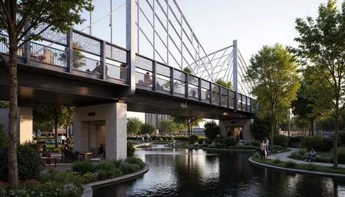 riverwoods,waterplace,riverwalk,biopolis,zorlu,riverbanks,oakbrook,landscape design sydney,riverway,rivercenter,kifissia,hanging bridge,waterside,skybridge,urban park,riverside,wintergarden,encino,riversides,beverly hills