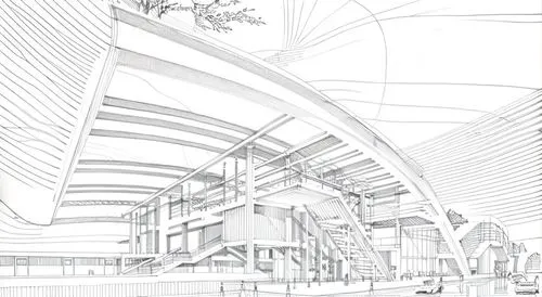 sketchup,unbuilt,revit,arcology,skyways,kirrarchitecture,mono-line line art,line drawing,underdrawing,architectonic,roughs,moscone,architettura,skybridge,daylighting,damrosch,renderings,mipim,pencilin