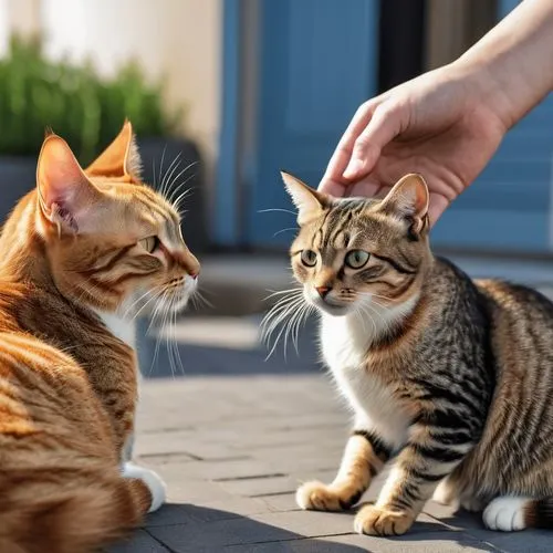 grooming,pawing,catfight,shake hands,scratching,shaking hands,head massage,headbutting,shake hand,hand shake,handshake,cats playing,catfights,courtship,headbutt,sniffed,petted,dog - cat friendship,disagreement,two cats,Photography,General,Realistic