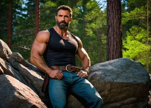 lumberjack,brawny,farmer in the woods,lumberjack pattern,woodsman,male model,wolverine,handyman,boulders,chris evans,big bear,male character,manly,steve rogers,macho,muscle icon,gardener,drover,body building,rugged,Conceptual Art,Fantasy,Fantasy 09