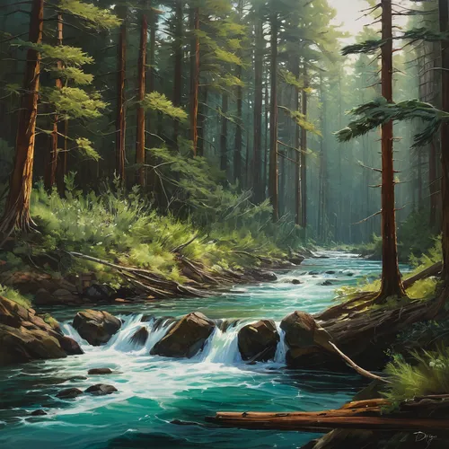 Nature: River, Forrest, Phoenix, Cedar, Sage, Ocean,forest landscape,mountain stream,coniferous forest,flowing creek,river landscape,mountain river,riparian forest,forests,temperate coniferous forest,