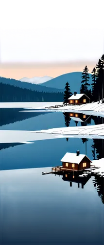 winter lake,gunatillake,alpine lake,mountainlake,evening lake,lake,beautiful lake,mountain lake,forest lake,calm water,opeongo,the lake,lake view,high mountain lake,lake tanuki,lipno,temagami,water reflection,stillness,tranquility,Illustration,Vector,Vector 01