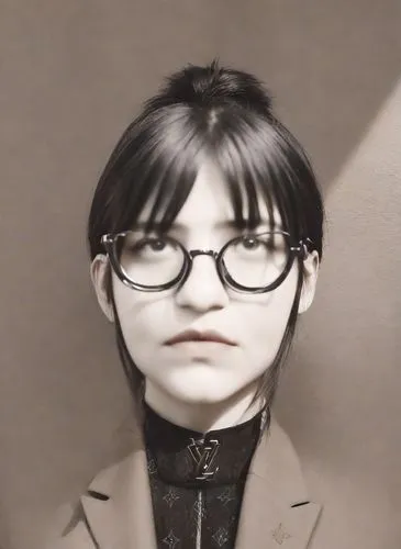 a person with eyeglasses on, wearing a neck tie,furuta,akimoto,taeko,kojima,sumiala,kaneshiro,Photography,Realistic