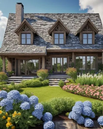 new england style house,country cottage,hovnanian,summer cottage,hydrangeas,country estate,landscaped,garden elevation,kleinburg,home landscape,3d rendering,beautiful home,landscaping,cottage,large home,country house,landscapers,cottage garden,roof landscape,suburban,Photography,Fashion Photography,Fashion Photography 08