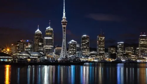 auckland,sydney skyline,waitemata,city skyline,city at night,nz,aucklanders,skycity,hauraki,sky tower,skyline,melburnians,wurundjeri,taronga,nzealand,melbourne,yarra,tribute in lights,night view,nightview,Illustration,Retro,Retro 02