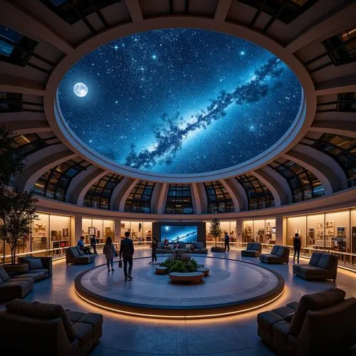 planetariums,planetarium,starscape,spaceport,spaceship interior,cosmosphere,sky space concept,musical dome,fermilab,hotel lobby,universum,futuristic art museum,biosphere,starcenter,biodome,spaceship space,stargates,atriums,astronomy,space port