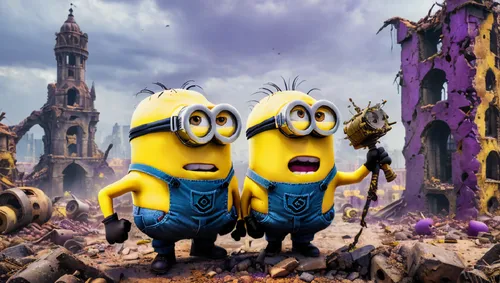 minions,minion,dancing dave minion,despicable me,amination,despicable,epinions,apocalypses,macmonnies,syndrome,dimmesdale,raid,mosfilm,cartoon video game background,westonzoyland,destroyed city,cinemascore,theme park,tornadoes,destroy,Photography,General,Fantasy